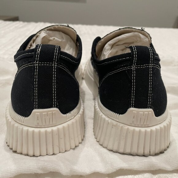 Ami Paris Men's Canvas Sneakers, Size 43 (US 9.5) - Picture 6 of 8